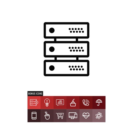 Server vector iconのイラスト素材