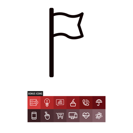 Flag vector iconのイラスト素材