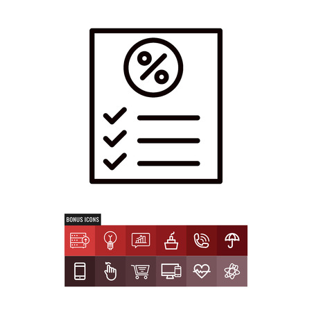 Shopping list cyber monday vector iconのイラスト素材