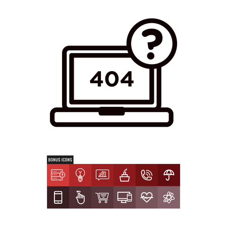 404 error vector iconのイラスト素材