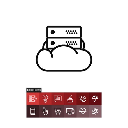 Database vector iconのイラスト素材