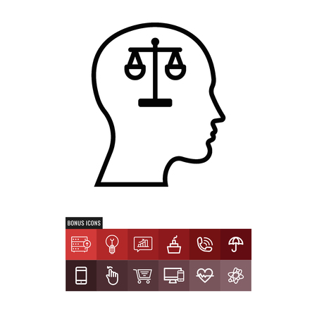 Balance vector iconのイラスト素材