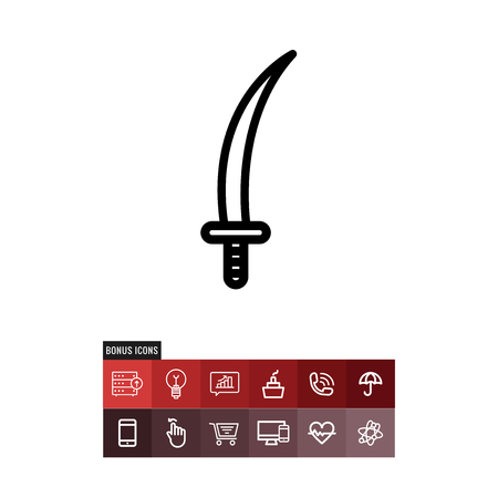 Sword vector iconのイラスト素材