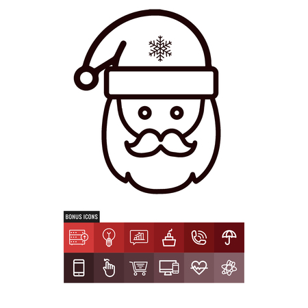Santa claus vector iconのイラスト素材
