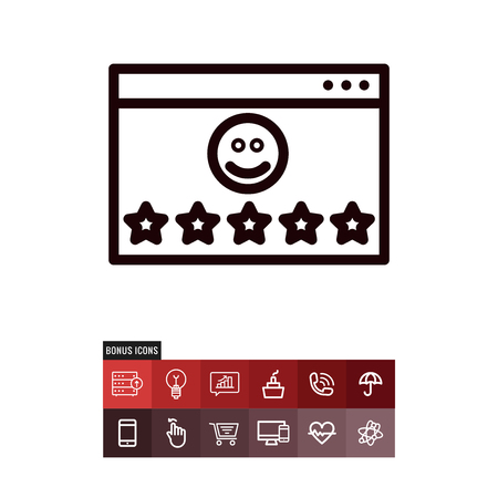 Rating vector iconのイラスト素材