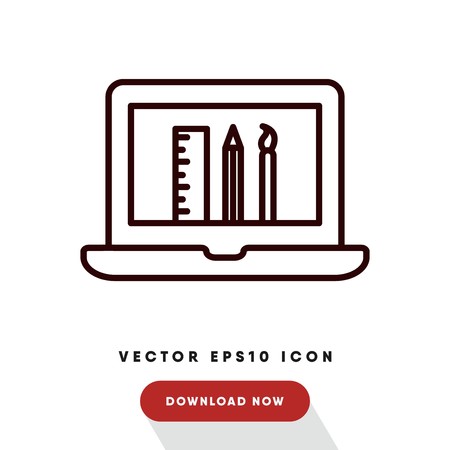 Online education vector iconのイラスト素材
