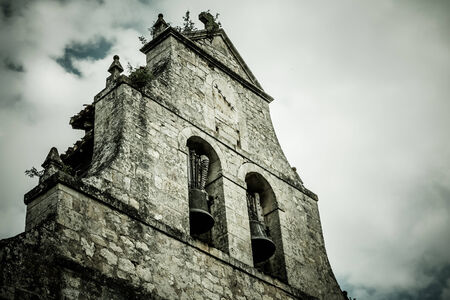 Dramatic Ancient Church Belfry