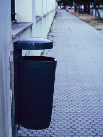 City garbage binの写真素材