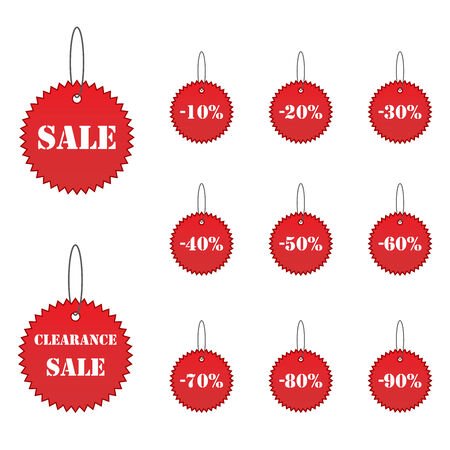 Sale label setのイラスト素材