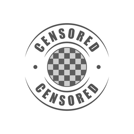 "Censored" round logoのイラスト素材