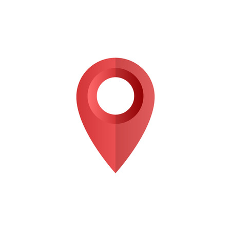 Location pin, map pointer iconのイラスト素材