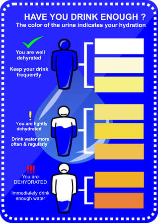 Drink Water for Health Brocureのイラスト素材