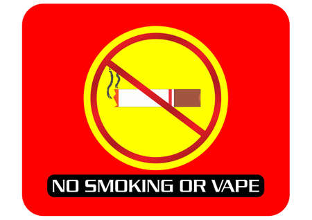 No Smoking Sign or Vapeのイラスト素材