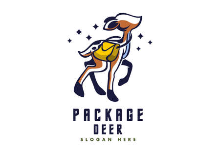 Logo Package Deer With Beautiful Design General Good For Any Industryのイラスト素材
