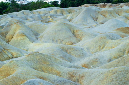 desert on Bintan Island during the day with sunny weather. with white sandの写真素材