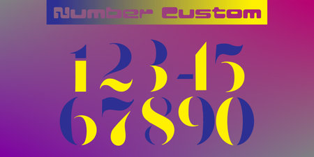 set numbers, custom with a variety of the latest models 36のイラスト素材