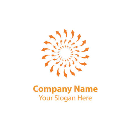 abstract arrow logo design templateのイラスト素材