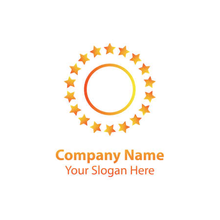 transform orange star logo design templateのイラスト素材