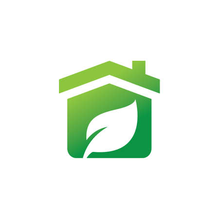 Green house eco nature environment vector design templateのイラスト素材