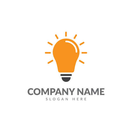 Light bulb logo vector design templateのイラスト素材