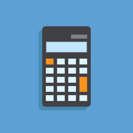 Calculator flat deign vector illustrationのイラスト素材