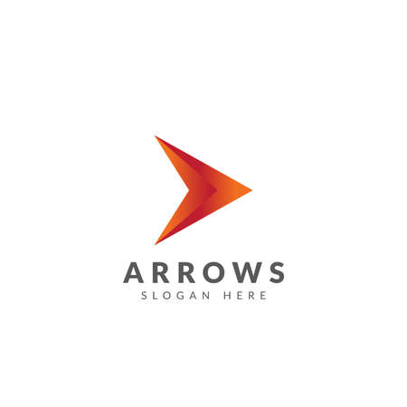 Arrow logo template vector designのイラスト素材