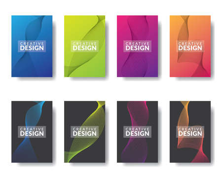 Vector info graphic design template with 4 types or stages, vector icons, can be used for diagrams, information, banners, tips and activity reports, gradient color with 4 colorsのイラスト素材