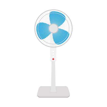 Electric fan flat design vector illustration