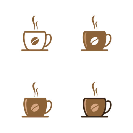 Set of coffee cup icon sign vector designのイラスト素材