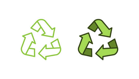 Recycle icon sign vector designのイラスト素材