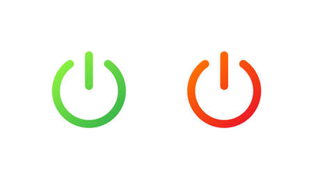 Power on off icon sign button vector designのイラスト素材