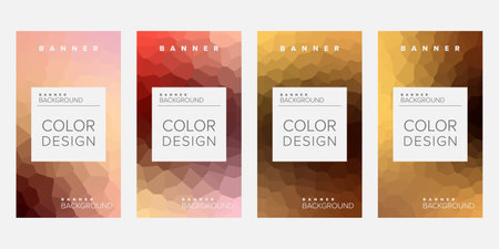 Abstract background banner vector design template, banner for print or web banner with colorfulのイラスト素材