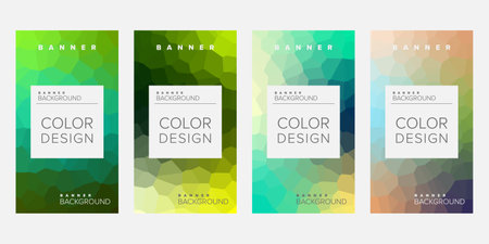 Abstract background banner vector design template, banner for print or web banner with colorfulのイラスト素材