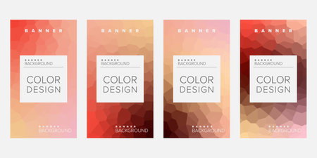 Color background banner vector design templateのイラスト素材