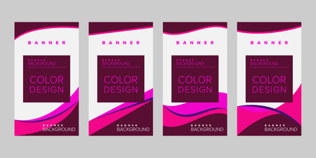 Color background banner vector design templateのイラスト素材