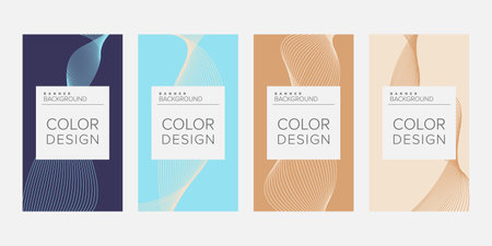 Color background banner vector design templateのイラスト素材
