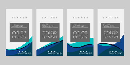 Abstract background banner vector design template, banner for print or web banner with colorfulのイラスト素材