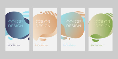Color background banner vector design templateのイラスト素材