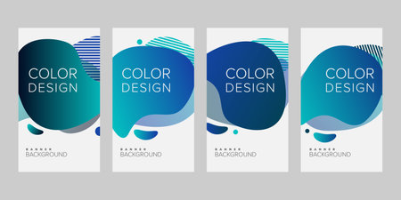 Abstract background banner vector design template, banner for print or web banner with colorfulのイラスト素材