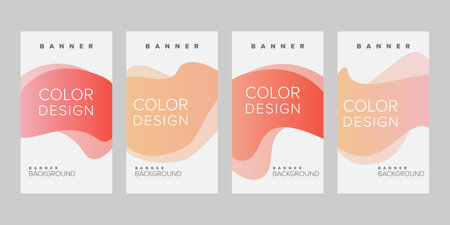 Abstract background banner vector design template, banner for print or web banner with colorfulのイラスト素材