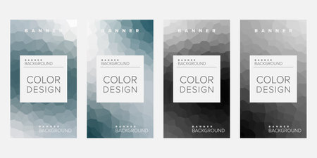 Abstract background banner vector design template, banner for print or web banner with colorfulのイラスト素材