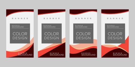 Abstract background banner vector design template, banner for print or web banner with colorfulのイラスト素材