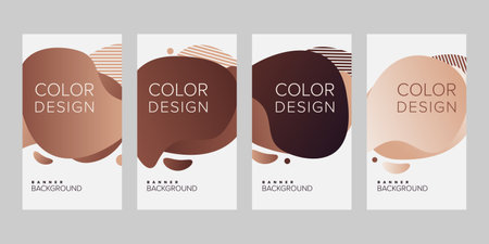 Color background banner vector design templateのイラスト素材