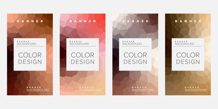 Abstract background banner vector design template, banner for print or web banner with colorfulのイラスト素材