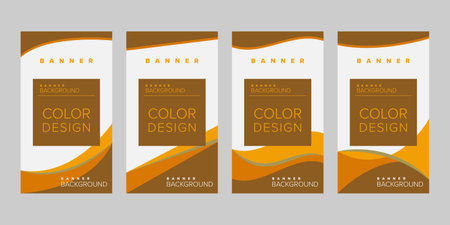 Color background banner vector design templateのイラスト素材