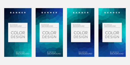 Color background banner vector design templateのイラスト素材