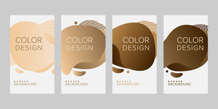 Color background banner vector design templateのイラスト素材