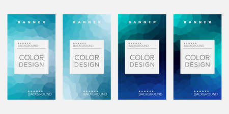 Abstract background banner vector design template, banner for print or web banner with colorfulのイラスト素材