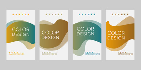 Color background banner vector design templateのイラスト素材