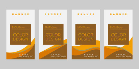 Color background banner vector design templateのイラスト素材